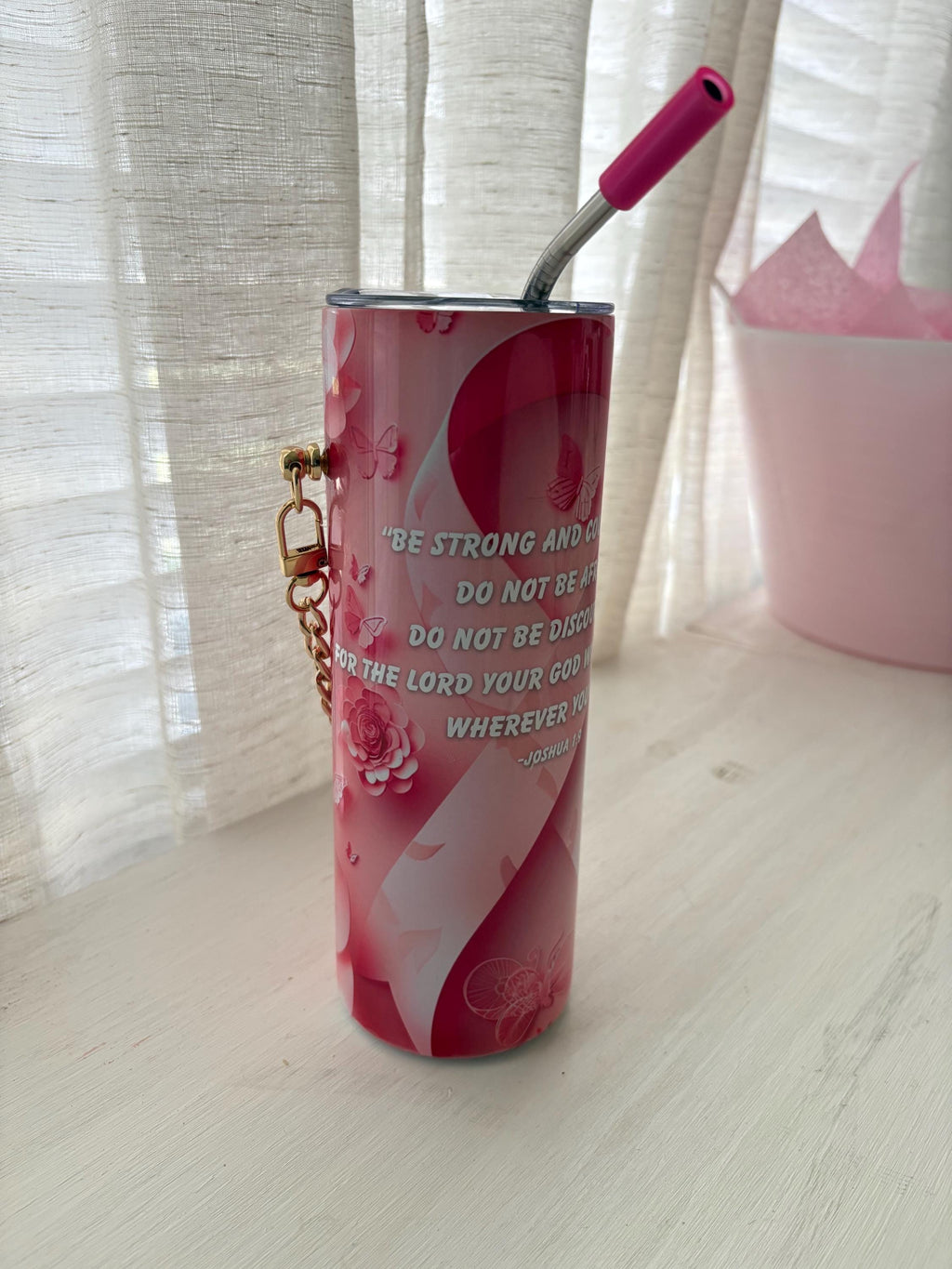 Handmade Breast Cancer Awareness Gift Bundle, Pink Ribbon Warrior Support Set