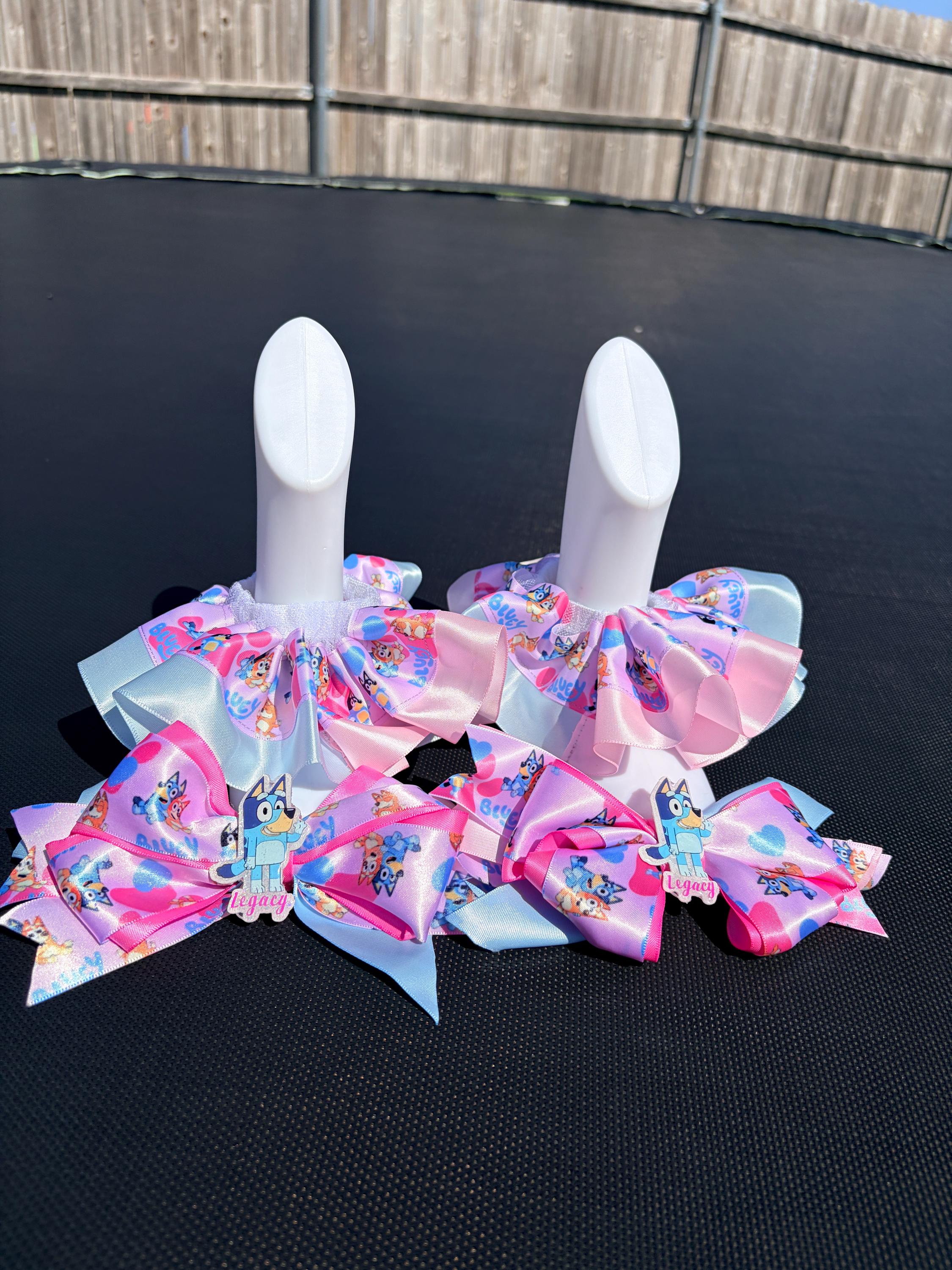 Bluey Inspired Ruffle Anklets, Detachable Ankle Socks, Birthday Apparel