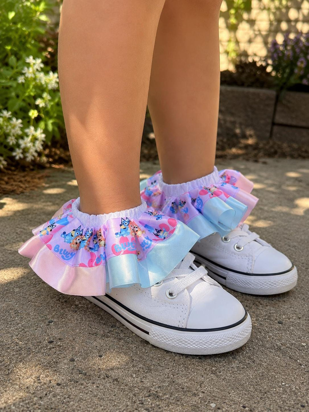 Bluey Inspired Ruffle Anklets, Detachable Ankle Socks, Birthday Apparel