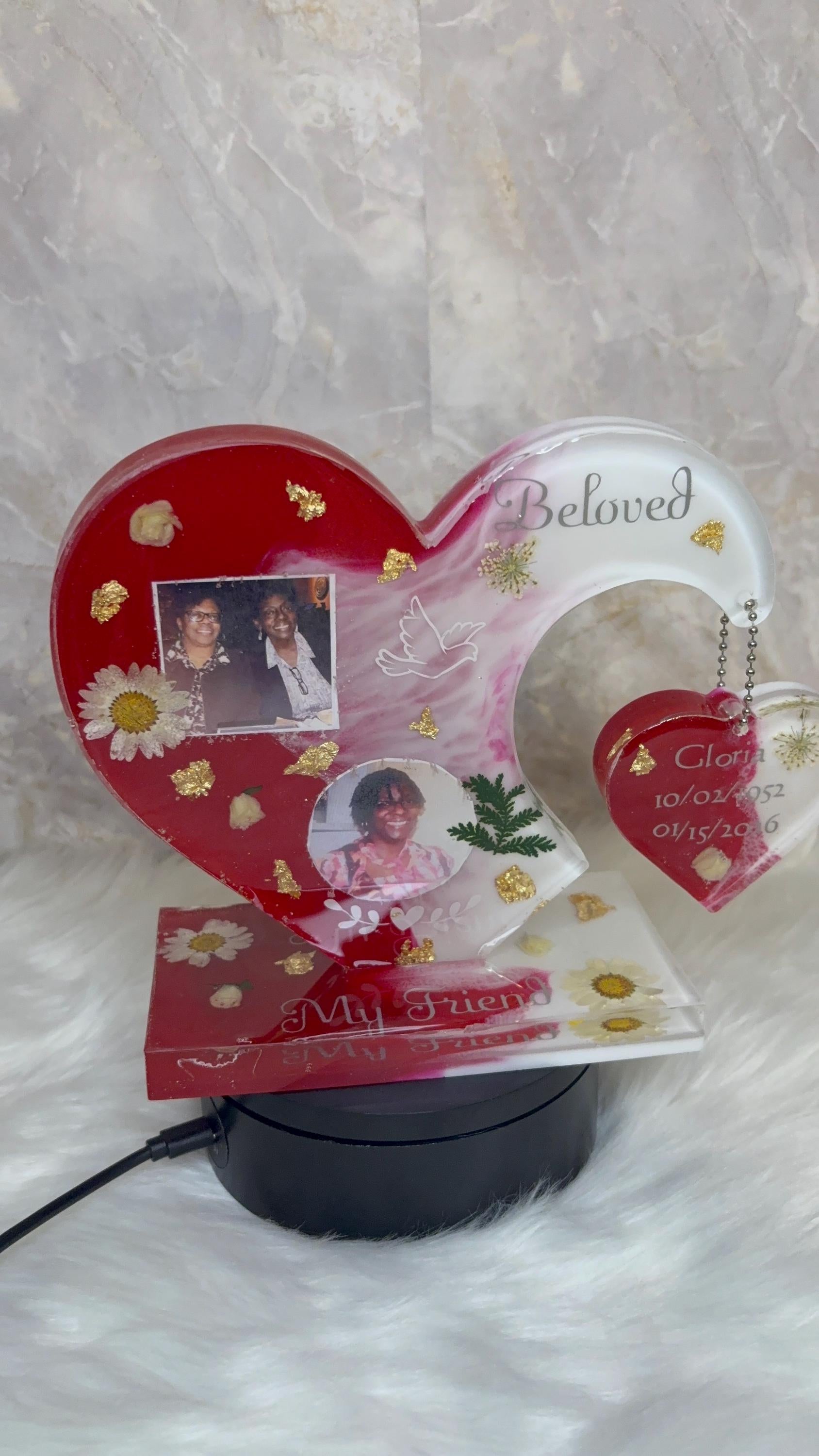 Personalized Resin Memorial Gift, Loved One Gift, Custom Photo Keepsake, Any Occasion
