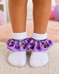 Kpop Inspired Ruffle Anklets, Kawaii Demon Hunter Socks
