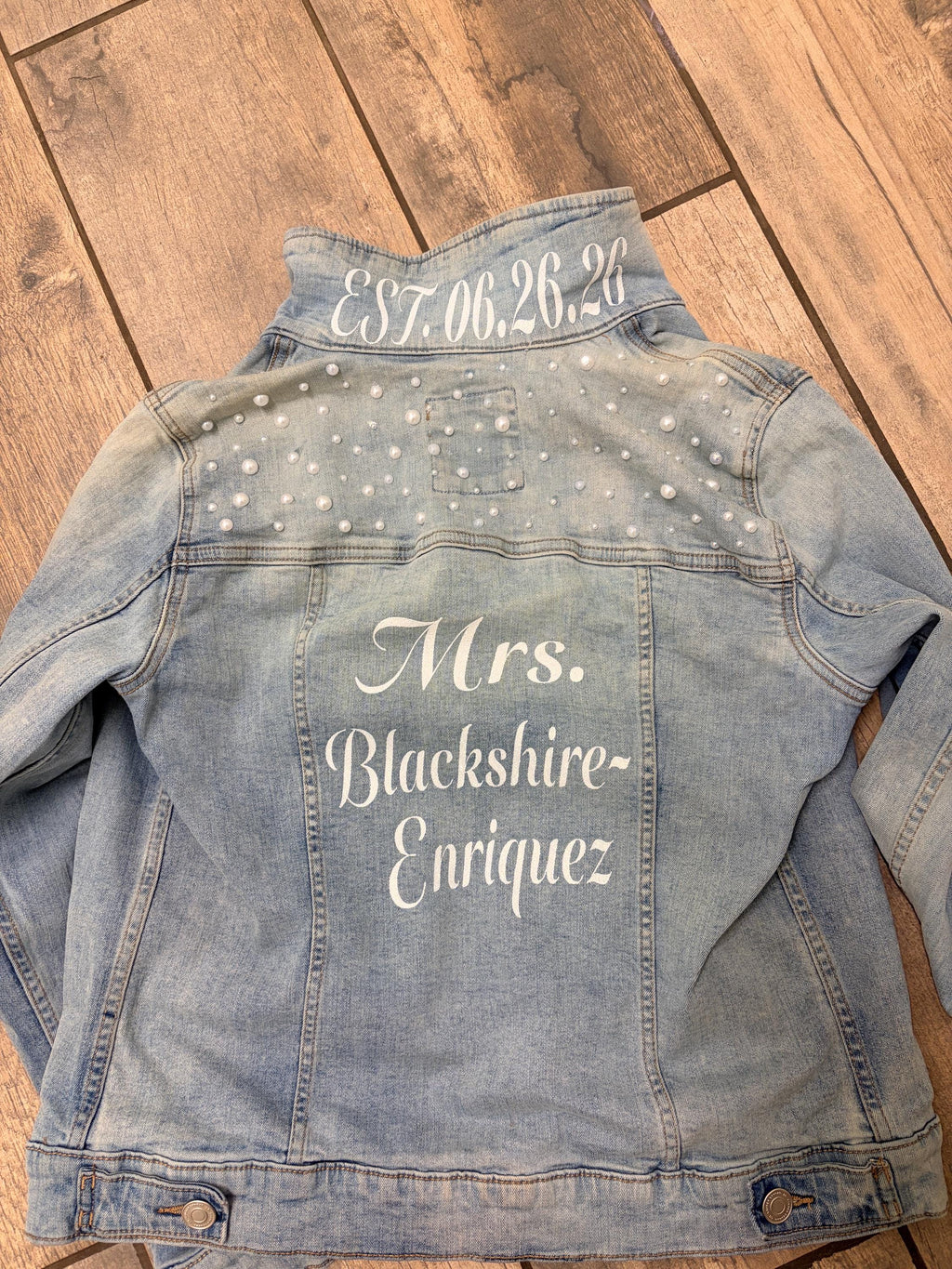 Custom Photo Collage Denim Jacket, Bridal Shower Gift, Wedding Memory Jacket, Memorial Photo Jacket, Personalized Jean Jacket